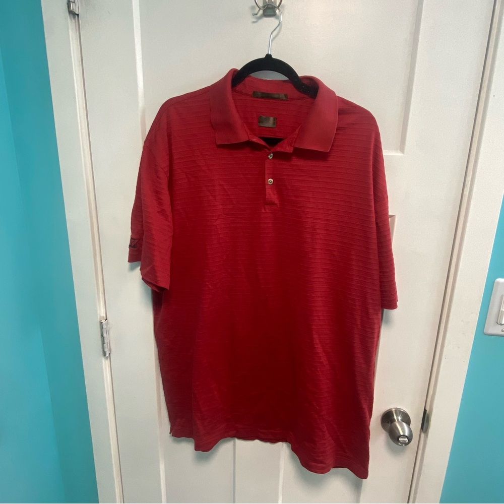 Tiger Woods Nike Dri Fit Red XL